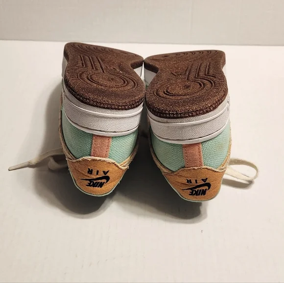 Nike Air Force 1 Low Happy Pineapple Canvas Sneakers Green Size 6 - Picture 8 of 11